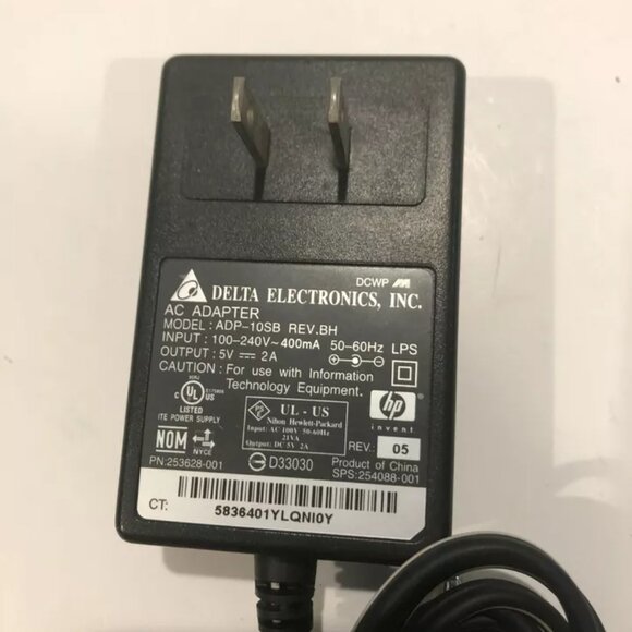 Delta Electronics AC DC Power Adapter Model ADP-10SB 5V Preowned - Picture 3 of 4